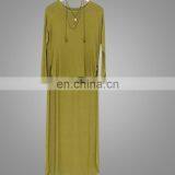 Latest Beautiful Top Adults Age Group And OEM Supply Type Fancy Islamic Clothes High -low Long Puff Knit Girls Tunic /Blouse thumbnail-5