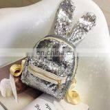 Fashion Personality Cool Rabbit Ears Sequins Backpack thumbnail-4