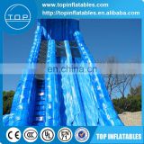 Tall blue crush wet dry inflatable slide