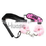 Sexy Adult Bondage Toy Set 3pc Bondage Kit Eye Mask Whip Fur Hand Cuff thumbnail-1