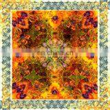 Fashion Flower Printed Silk Scarf