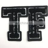 New Design Chenille Embroidery /letters Glass Bead Iron/sew on Patch