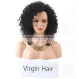 Kinky curly lace front wigs short human hair wigs