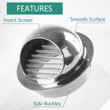 Wall Air Vent Grille Ducting Ventilation Extractor Outlet Louvres Hemisphere thumbnail-3