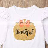 Long Sleeves Shirt And Suspender Skirt Kids Thanksgiving Costume Girls Clothing Set thumbnail-4