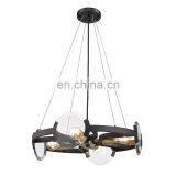 4-х лучевой современный LED кольцевой подвесной светильник, антикварный круглый подвесной светильник thumbnail-5