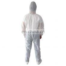 Cheap Waterproof Anti-Bacterial Non Woven Disposable PP Coverall With Hoods thumbnail-5