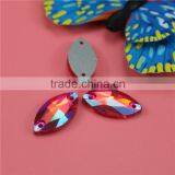 Crystal ab Rhinestone Sew on Crystal Glass for Wedding Dress thumbnail-3