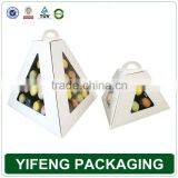 Customized Paper Fashion Macaron Boxes Packaging Pyramid Gift Box for Macaron