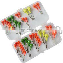 45pcs Jig Head Hooks Fishing Worm Offset Hook thumbnail-1