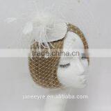 Wholesale New Design Bridal Veil Fascinator With Feather thumbnail-1