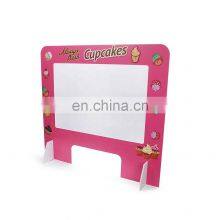 New Arrival PVC Tabletop Anti Sneezing Removable Partition Sneeze Guard Panel for Restaurants