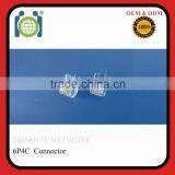 Cat.3 RJ11 6P4C Male Connector 3u-50u Golden