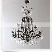 Vintage Chandelier Iron Chandelier Nordic Europe Classic Candle Lamp Lighting Fixtures Vintage Loft Retro Chandeliers Lustre thumbnail-5