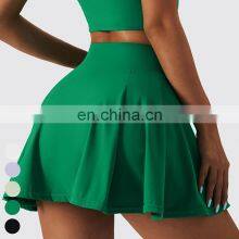 Custom Sportswear Quick Dry Fitness Running 2-in-1 Skirt Women Golf Shorts Skirts High Waist Tennis Skirt With Pockets thumbnail-5