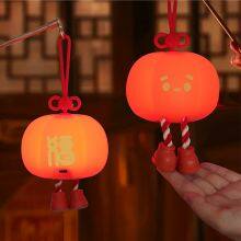 EGOGO USB Rechargeable Kids Lamp Cute Small Lantern Pumpkin Silicone Night Light Warm White Light Festival Atmosphere Lamp Home thumbnail-1