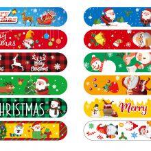 Custom Make Santa Snaps Ring Merry Christmas Style Design Silicone Slap Band thumbnail-5