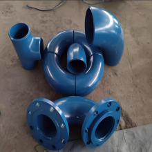 Inner and Outer Epoxy Plasticized Pipe Fittings 90 Degrees Anti-corrosion Spraying Elbow for Water Supply DN200