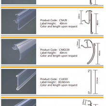 Plastic PVC Extrusion Data Strip Price Tag Holder for Supermarket thumbnail-4