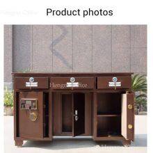 China Factory Wholesales Security Office Desk With Built-in Vault, 3-Way Open (Fingerprint/Password/Key) – Ideal for Retail Chains thumbnail-3