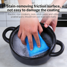 Double-sided Dish Washing Towel Bowl Pot Pan Cleaning Sponges Wash Scouring Pads Cleaner Kitchen Clean Tool thumbnail-2