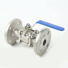 Stainless Steel Three Piece Flange Ball Valve Stainless Steel Flange Ball Valve Manual Ball Valve thumbnail-1