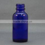 1 oz blue glass boston bottle, 30ml blue boston round glass bottle