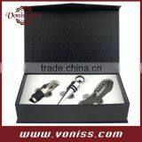 Wine Gift Set 3 PCS In Gift Box With Wine Opener, Wine Pourer, Wine Stopper thumbnail-2