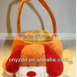 New 12" Dan Dee Plush Puppy Dog Orange/Red Easter Basket Stuffed DanDee Soft thumbnail-1