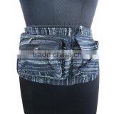 Colorful Multi-pocket Cotton Portable Travel Waist Bag Money Belt for Sale thumbnail-5