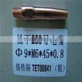 Welding contact tip 9.M6.0.8.45 mm for Panasonic 200 cucrzr