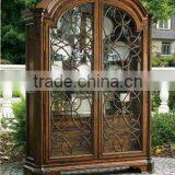 High Quality Solid Wood Display Cabinet Wine Cabinet With Glass Door thumbnail-4