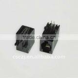 RJ11 Side Entry Modular PCB Jack Without Shield
