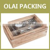 Varnished Tea Packing Box With Window