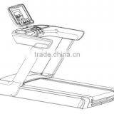4.0HP Commercial Treadmill T8000F thumbnail-5