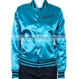 Custom Stlye Plain Satin Jacket,custom Fashion Made Satin Letterman Jacket,custom Made Plain Satin Jacket thumbnail-3