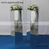 1 m Height Square Silver Mirror Pillar Party and Wedding Decoration Supplies in Guangzhou(MWS-018) thumbnail-4