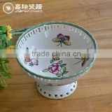 decorative Porcelain Round dry fruit tray