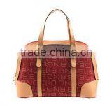 2015 Latest Lady Leisure Shell PVC Handle Bag With Letter and Cam Rivet thumbnail-5