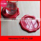 Metal Real Leahter Coasters With Gift Box thumbnail-1