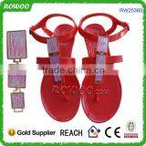 Wholesale Pvc Jelly Color Shoes Women Sandals thumbnail-3