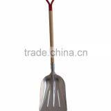 11" Aluminum Snow Shovel With Wooden Handle thumbnail-1