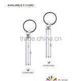 Promotional Logo Led Metal Key Chain Pen Advertising Logo Mini Led Light Ball Pen Drive Key Chains Quality Choice thumbnail-5