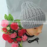 Uneed Winter Music Hat With Headphones, Winter Hats With Pom thumbnail-1