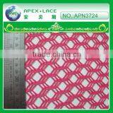 Guangzhou Polyester Mesh Lace Jacquard Fabric for Girls Flower Lace Dress-APN3724