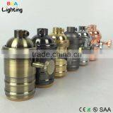 CE E27 Brass Metal Pendant Lamp Socket With Switch thumbnail-5