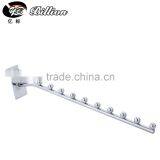 China Manufacturer Chrome Metal Slatwall 10 Ball Waterfall Hook for Garment