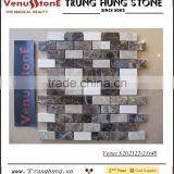23*48 Mixed Colour Polished Marble Mosaic Tiles thumbnail-1