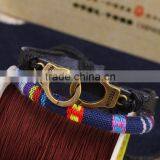 Leather Bracelet Handcuffs Bracelet Men And Women Bangle Wholesale thumbnail-4