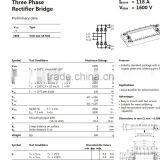 Quality Guarantee Three Phase Bridge Rectifier Module MVUO121-16NO1 thumbnail-3
